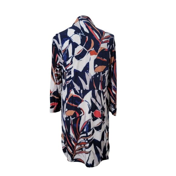 NIc + Zoe Size S Seaside Shade Three-Quarter-Sleeve Shirtdress, Gently Used - Picture 8 of 16